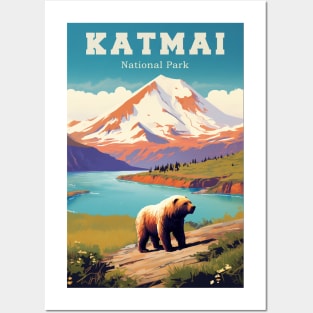 Katmai National Park Travel Poster Posters and Art